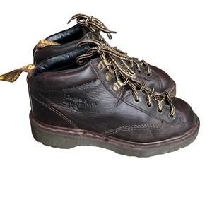 DR.MARTENS 8287 BROWN GRIZZLY CHUNKY LUG SOLE WORK BOOTS MEN SIZE7
